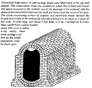 Severly Clogged Brick Sewer.